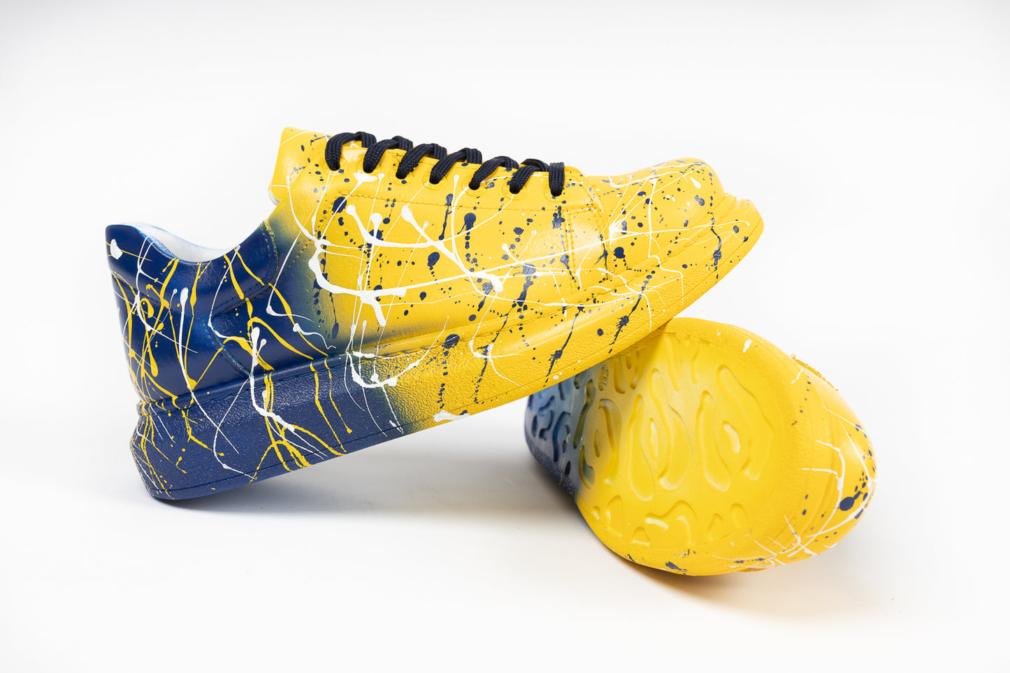 Rain X Blue Yellow - Swagg Splash Sneakers