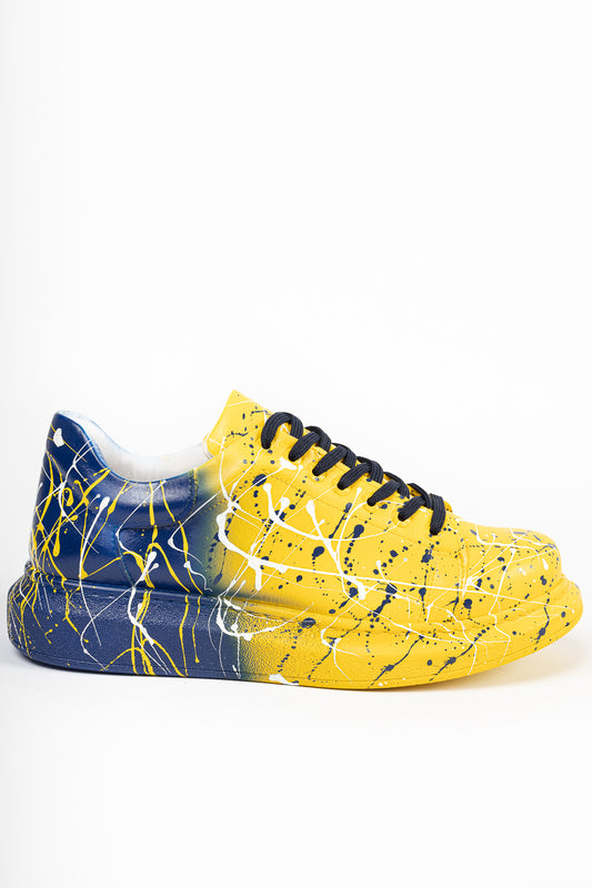 Rain X Blue Yellow - Swagg Splash Sneakers