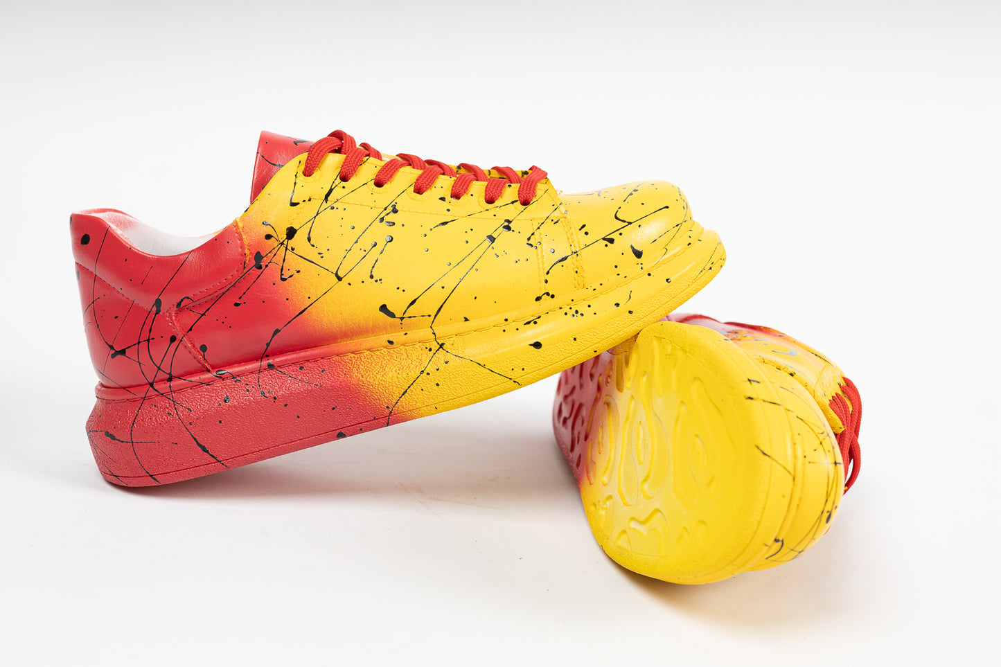 Rain X Red Yellow - Swagg Splash Sneakers