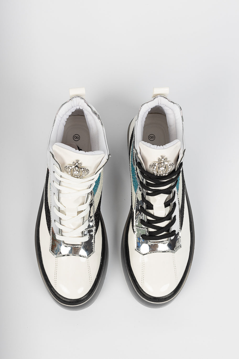 Majesty White Silver - Swagg Splash Sneakers