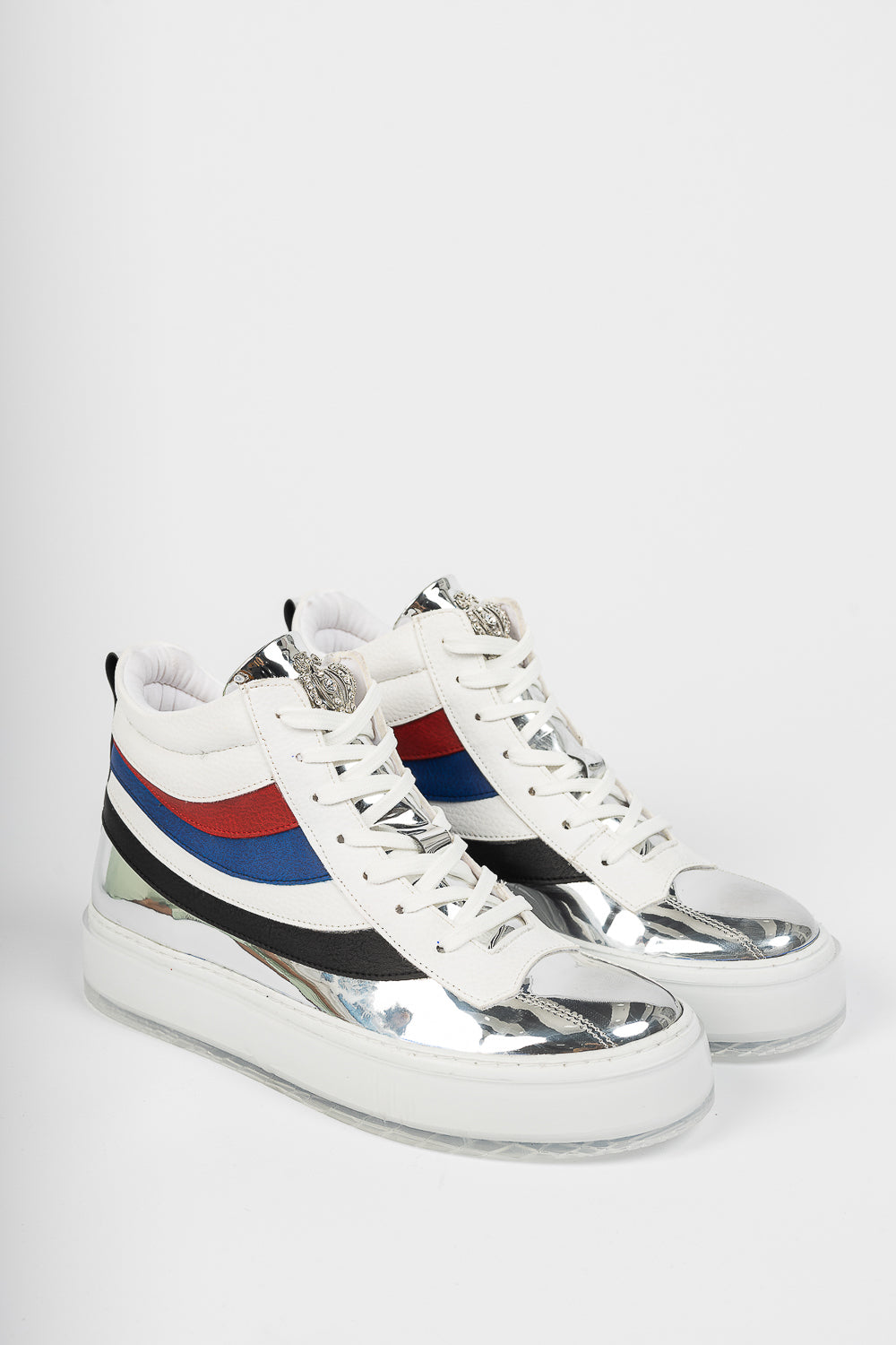 Majesty Silver White - Swagg Splash Sneakers
